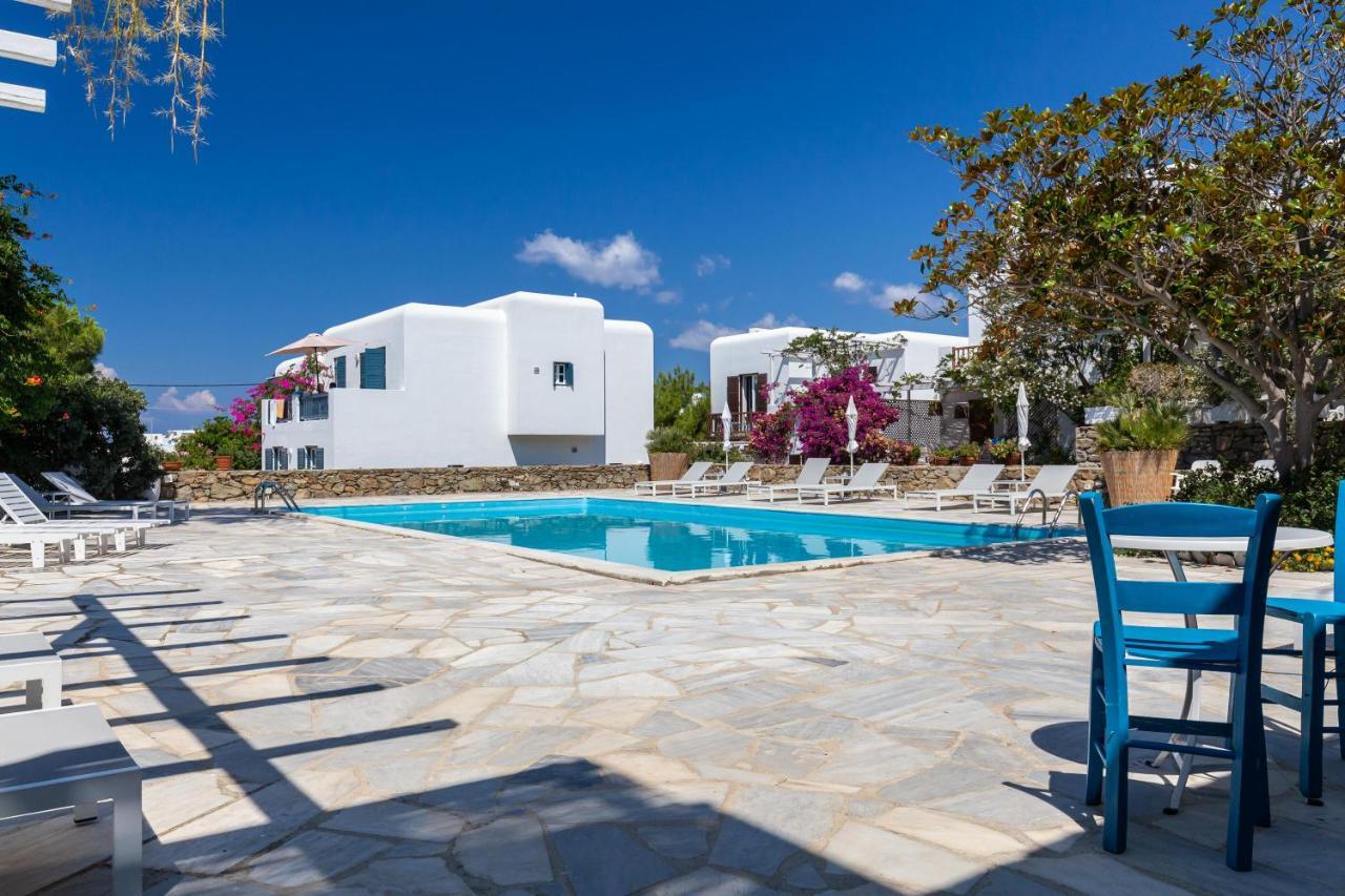 Callisti Mykonos Town With Pool View And Calypso Upper Floor With Sea View Exterior foto