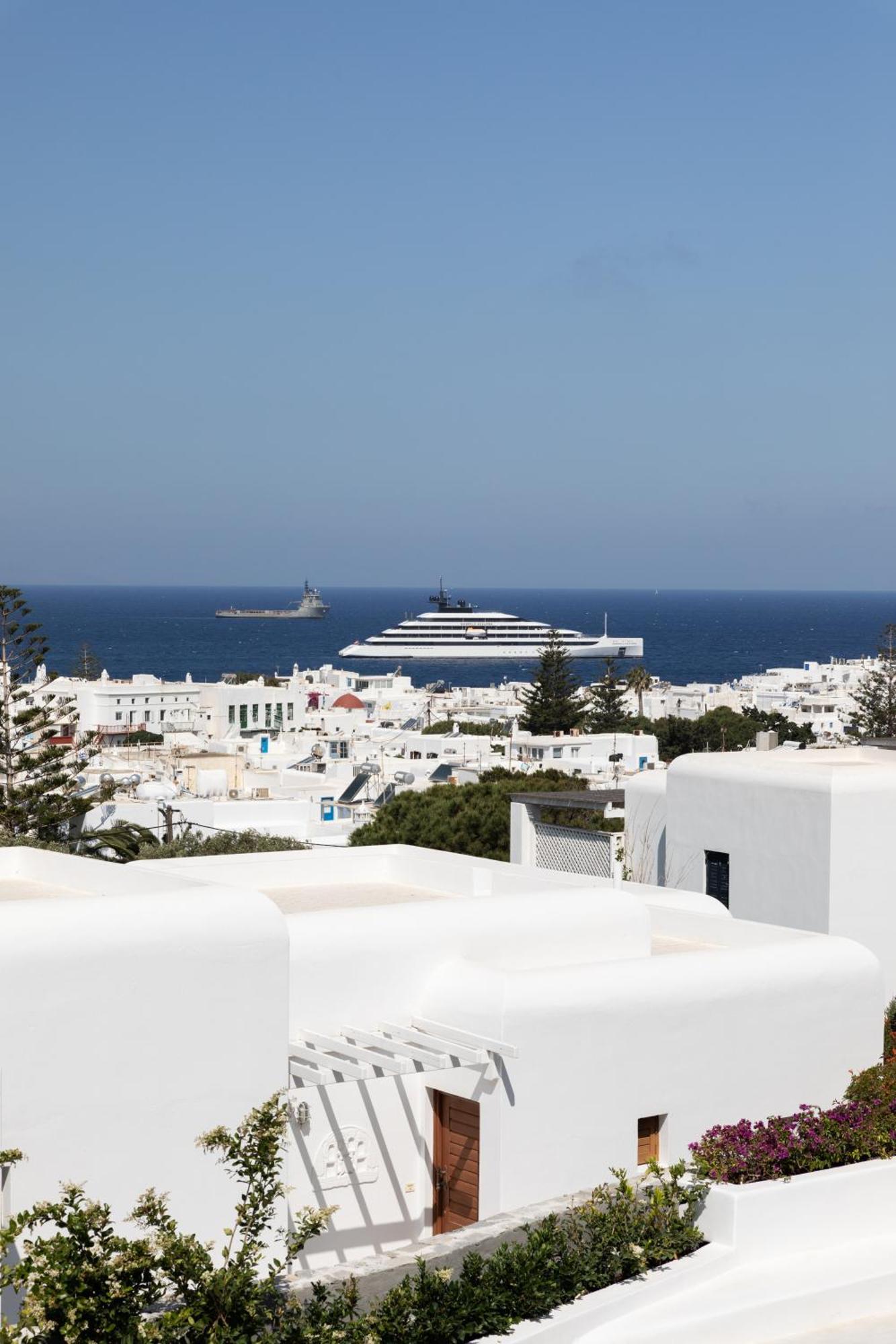 Callisti Mykonos Town With Pool View And Calypso Upper Floor With Sea View Exterior foto